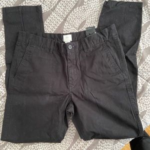 Skinny Fit Black Chinos H&M